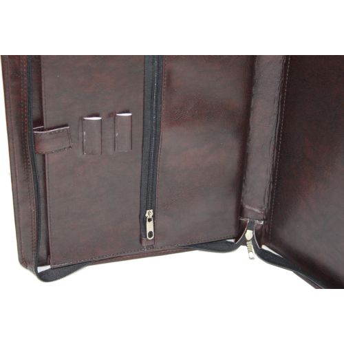 Папка-портфель деловая из кожзама Exclusive 710400-1 brown