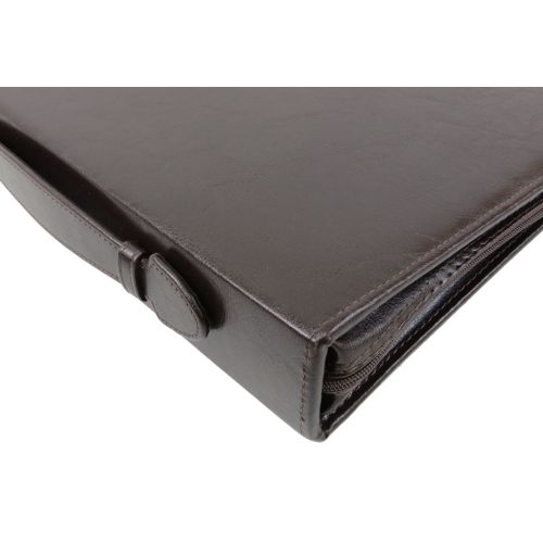 Папка портфель для документов из эко кожи JPB коричневая