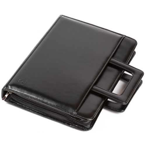 Папка портфель из эко кожи JPB AK-13 черная