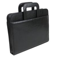 Папка-портфель Exclusive 718800 с двумя ручками искусственная кожа A4 35,5х28х4,5 см Черный
