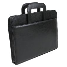 Папка-портфель Exclusive 718800 с двумя ручками искусственная кожа A4 35,5х28х4,5 см Черный