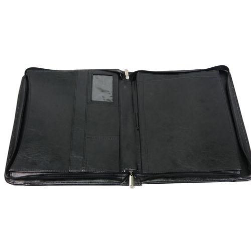 Папка-портфель Exclusive 718800 с двумя ручками искусственная кожа A4 35,5х28х4,5 см Черный