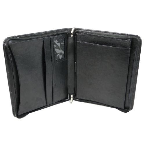 Папка-портфель Exclusive 718800 с двумя ручками искусственная кожа A4 35,5х28х4,5 см Черный