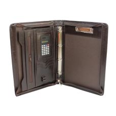 Папка с калькулятором из эко кожи JPB, AK-11N коричневая