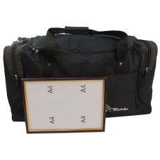 Дорожная сумка средняя  Wallaby 437-7 62L Черная со вставками хаки