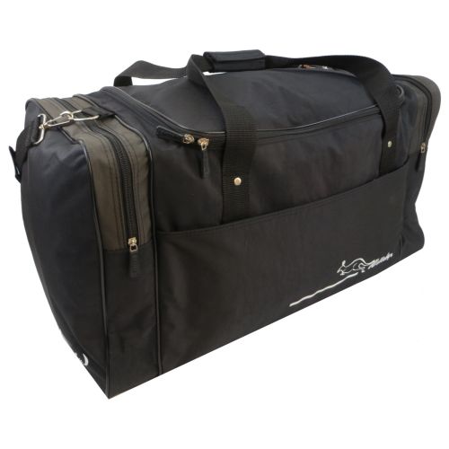 Дорожная сумка средняя  Wallaby 437-7 62L Черная со вставками хаки