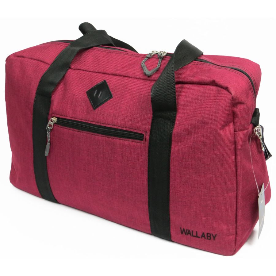 Дорожная сумка Wallaby 2550 burgundy 21L Бордовая