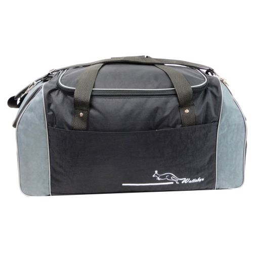 Спортивная сумка Wallaby 447-7 59 л Черная с серым 