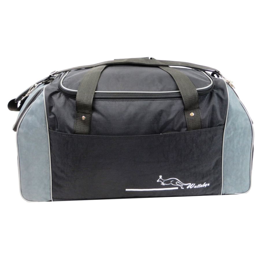Спортивная сумка Wallaby 447-7 59 л Черная с серым 