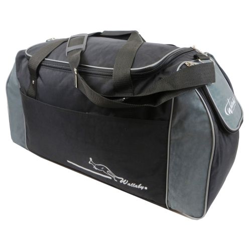 Спортивная сумка Wallaby 447-7 59 л Черная с серым 
