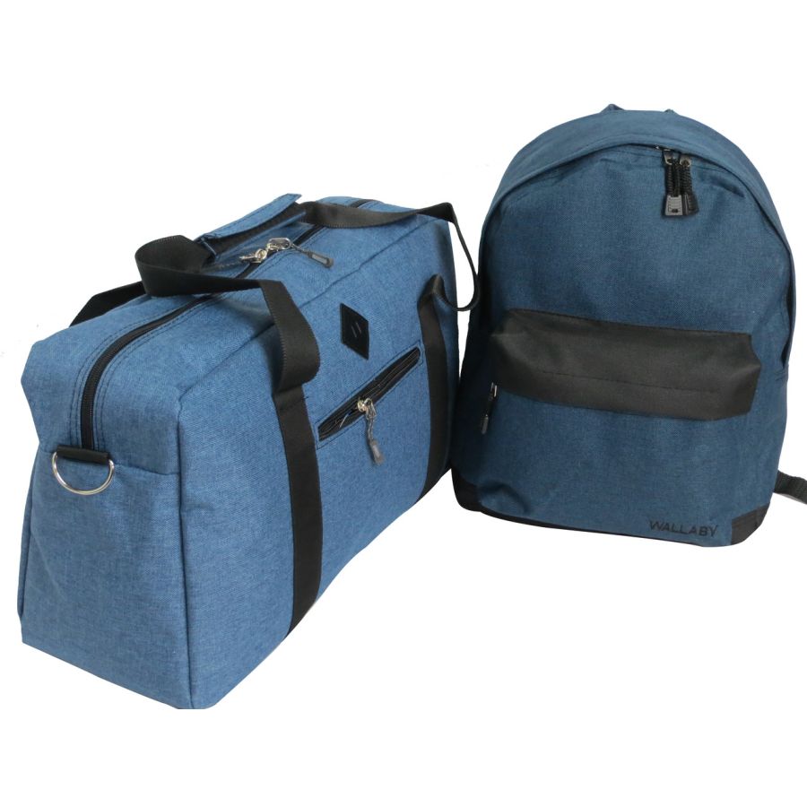 Сумка саквояж дорожная Wallaby 2550 21L Cиняя