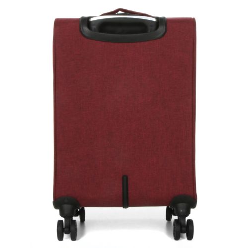 Чемодан Малый (S) тканевый Ручная кладь Airtex Worldline Tirana 608 на 4 колесах 55x35x20см 30л Бордовый