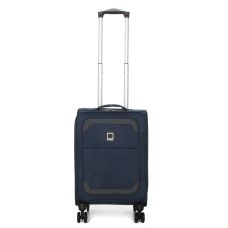 Чемодан Малый (S) тканевый Ручная кладь Airteх Worldline Tirana 608 на 4 колесах 55х35х20см 30л Синий