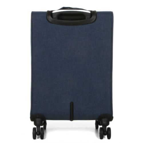 Чемодан Малый (S) тканевый Ручная кладь Airtex Worldline Tirana 608 на 4 колесах 55x35x20см 30л Синий