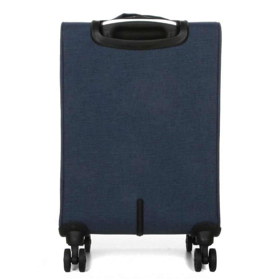 Чемодан Малый (S) тканевый Ручная кладь Airtex Worldline Tirana 608 на 4 колесах 55x35x20см 30л Синий