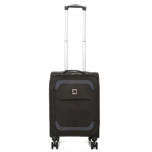 Чемодан Малый (S) тканевый Ручная кладь Airtex Worldline Tirana 608 на 4 колесах 55x35x20см 30л Серый
