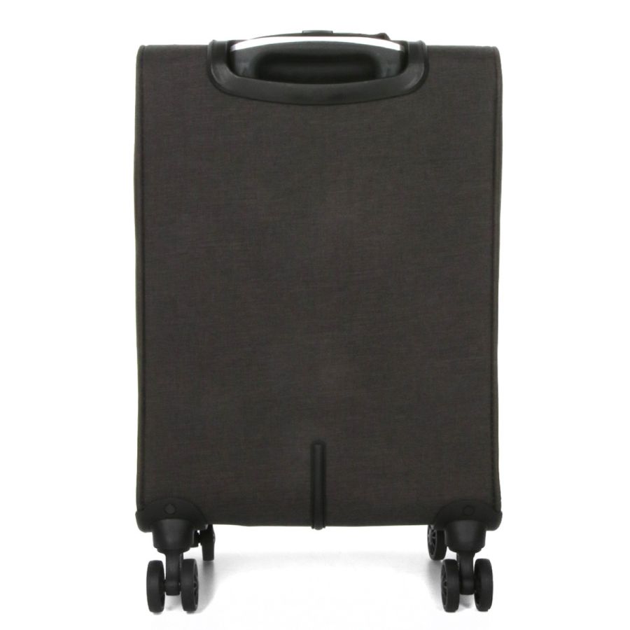 Чемодан Малый (S) тканевый Ручная кладь Airtex Worldline Tirana 608 на 4 колесах 55x35x20см 30л Серый