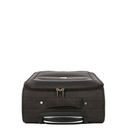 Чемодан Малый (S) тканевый Ручная кладь Airtex Worldline Tirana 608 на 4 колесах 55x35x20см 30л Серый