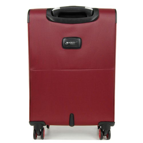 Чемодан Малый (S) тканевый на 4 колесах Airtex 825 27 л 55х35х20 см  Бордовый