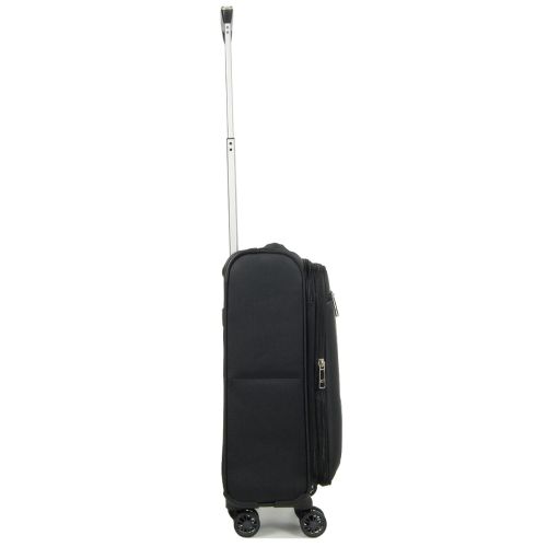 Чемодан Малый (S) Airtex 825 55х35х20 см 27 л тканевый 4 колеса Черный