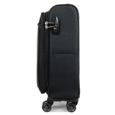 Чемодан Малый (S) Airteх 825 55х35х20 см 27 л тканевый 4 колеса Черный
