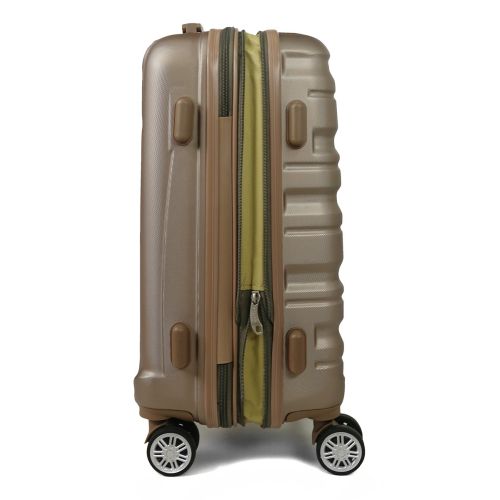 Чемодан дорожный малый (S) под ручную кладь Airtex 628 41 л 53x36x20 см Шампань (Champagne)