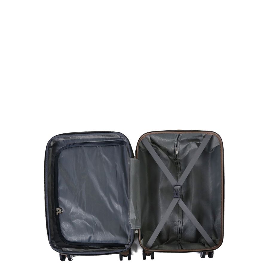 Чемодан дорожный малый (S) под ручную кладь Airtex 628 41 л 53x36x20 см Шампань (Champagne)