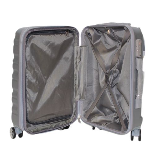 Чемодан дорожный Малый (S) под Ручную кладь Airtex 628 41 л 53x36x20 см Серый (Light grey)