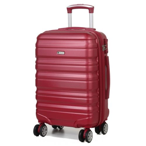 Чемодан дорожный малый (S) под ручную кладь Airtex 628 41 л 53x36x20 см Бордовый