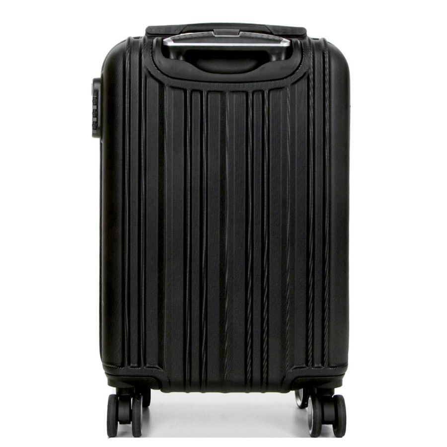 Чемодан поликарбонат Малый (S) под Ручную кладь Airtex 623 35л 55x35x20см Черный (Black)
