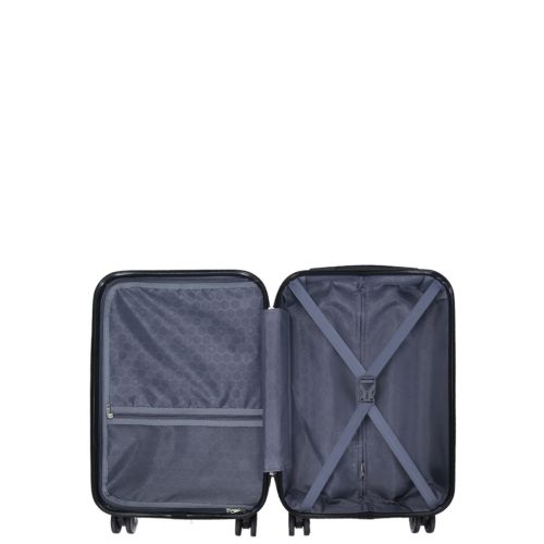 Чемодан поликарбонат Малый (S) под Ручную кладь Airtex 623 35л 55x35x20см Розовое золото (Rose gold)