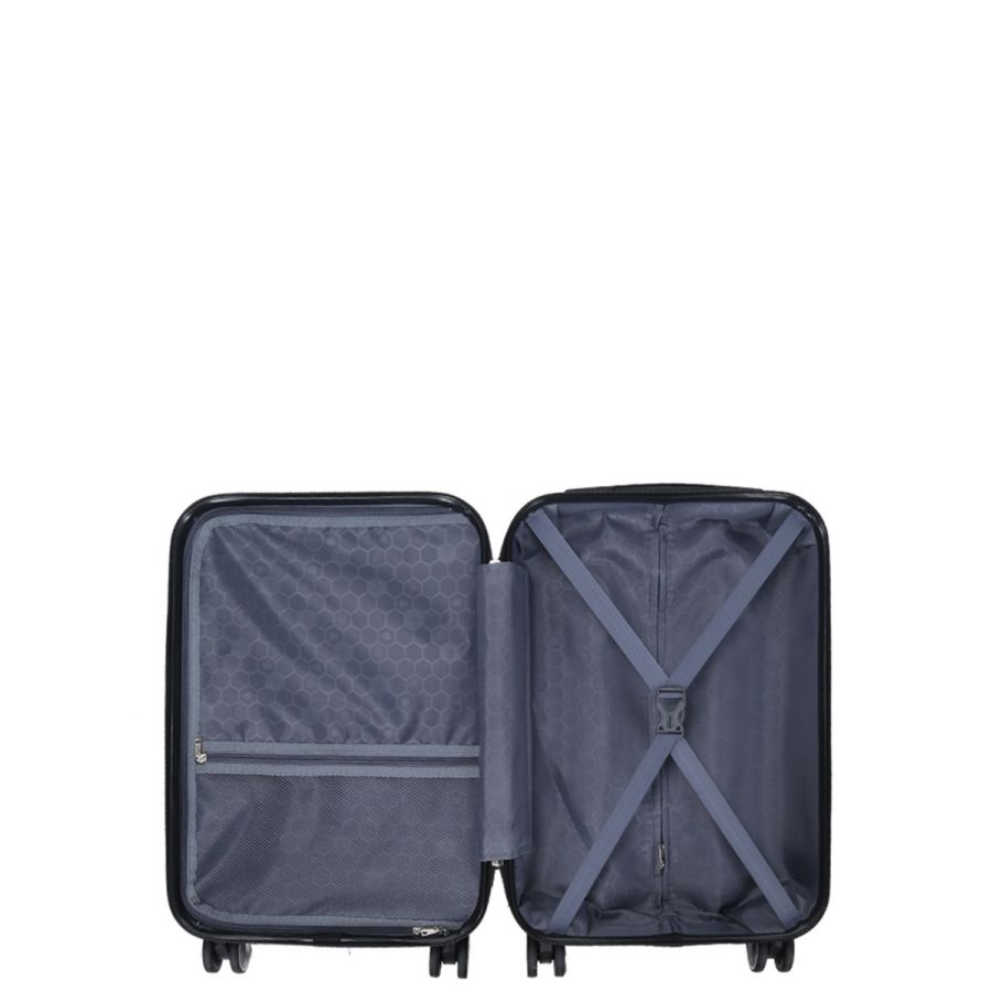 Чемодан поликарбонат Малый (S) под Ручную кладь Airtex 623 35л 55x35x20см Розовое золото (Rose gold)