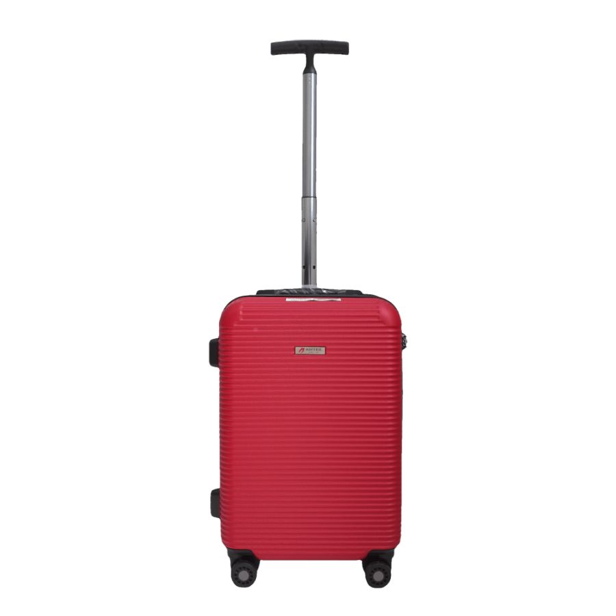 Чемодан дорожный Малый (S) под Ручную кладь Поликарбонат Airtex 968 29л 55x35x22см Красный (Red)