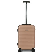Чемодан дорожный малый (S) под ручную кладь поликарбонат Airteх 968 29л 55х35х22см Шампань