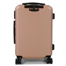Чемодан дорожный малый (S) под ручную кладь поликарбонат Airteх 968 29л 55х35х22см Шампань