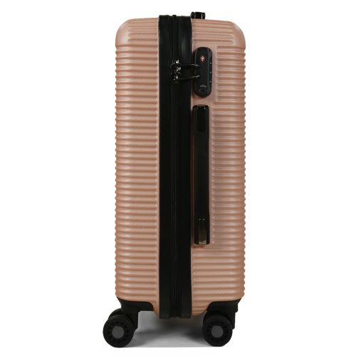 Чемодан дорожный Малый (S) под Ручную кладь Поликарбонат Airtex 968 29л 55x35x22см Шампань