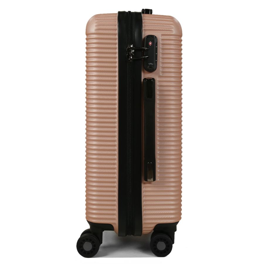 Чемодан дорожный Малый (S) под Ручную кладь Поликарбонат Airtex 968 29л 55x35x22см Шампань