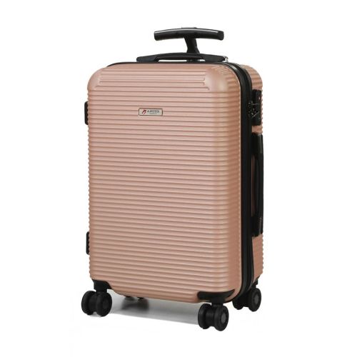 Чемодан дорожный Малый (S) под Ручную кладь Поликарбонат Airtex 968 29л 55x35x22см Шампань