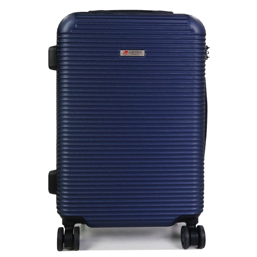 Чемодан дорожный Малый (S) под Ручную кладь Поликарбонат Airtex 968 29л 55x35x22см Темно-синий (Dark blue)