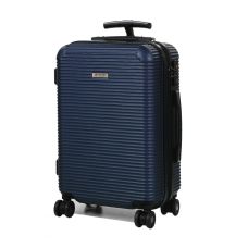 Чемодан дорожный малый (S) под ручную кладь поликарбонат Airteх 968 29л 55х35х22см Темно-синий (Dark blue)