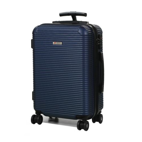 Чемодан дорожный Малый (S) под Ручную кладь Поликарбонат Airtex 968 29л 55x35x22см Темно-синий (Dark blue)