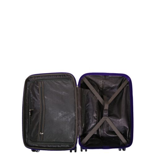 Чемодан дорожный Малый (S) под Ручную кладь Поликарбонат Airtex 968 29л 55x35x22см Темно-синий (Dark blue)