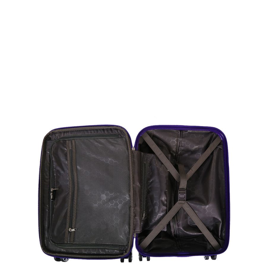 Чемодан дорожный Малый (S) под Ручную кладь Поликарбонат Airtex 968 29л 55x35x22см Темно-синий (Dark blue)