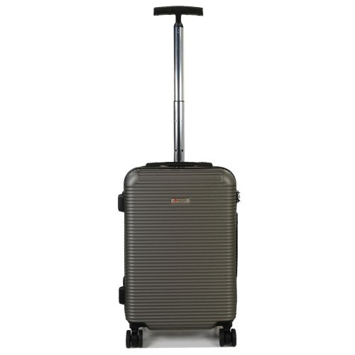 Чемодан дорожный Малый (S) под Ручную кладь Поликарбонат Airtex 968 29л 55x35x22см Темно-серый (Dark grey)