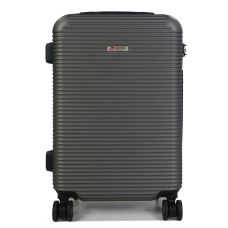 Чемодан дорожный малый (S) под ручную кладь поликарбонат Airteх 968 29л 55х35х22см Темно-серый (Dark grey)