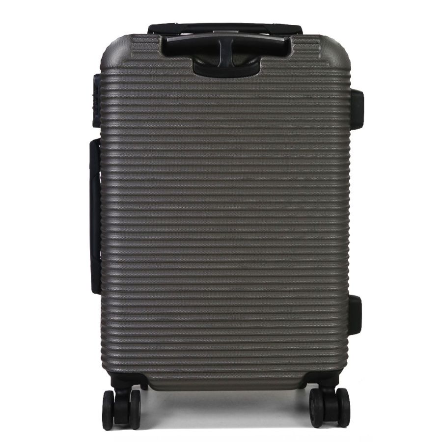 Чемодан дорожный Малый (S) под Ручную кладь Поликарбонат Airtex 968 29л 55x35x22см Темно-серый (Dark grey)
