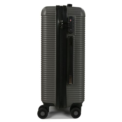 Чемодан дорожный Малый (S) под Ручную кладь Поликарбонат Airtex 968 29л 55x35x22см Темно-серый (Dark grey)