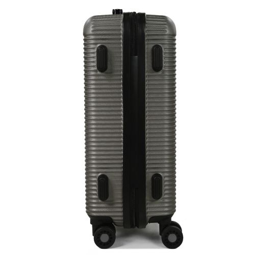 Чемодан дорожный Малый (S) под Ручную кладь Поликарбонат Airtex 968 29л 55x35x22см Темно-серый (Dark grey)