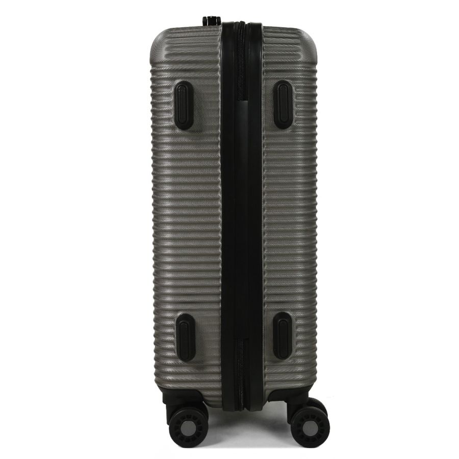 Чемодан дорожный Малый (S) под Ручную кладь Поликарбонат Airtex 968 29л 55x35x22см Темно-серый (Dark grey)