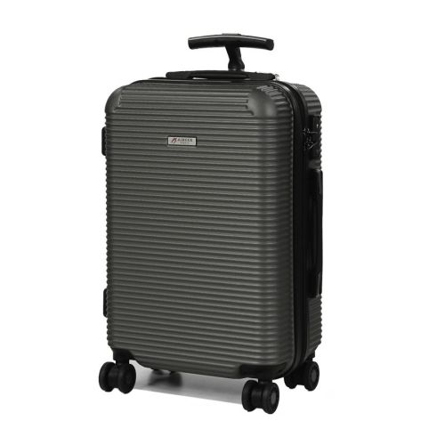 Чемодан дорожный Малый (S) под Ручную кладь Поликарбонат Airtex 968 29л 55x35x22см Темно-серый (Dark grey)